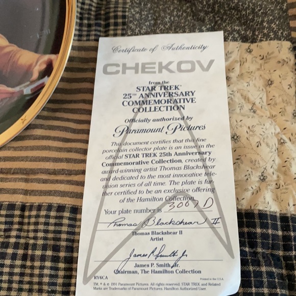 Star Trek 25th Anniversary Commemorative Plate - Picture 2 of 5